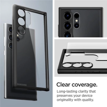 Etui Spigen Ultra Hybrid na Samsung Galaxy S24 Ultra - czarny mat