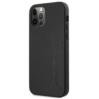 Etui AMG Leather Hot Stamped na iPhone 12 Pro Max - czarne