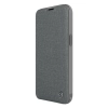 Nillkin Qin Cloth Pro Case etui do iPhone 14 Plus osłona na aparat kabura pokrowiec obudowa z klapką szary