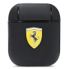 Etui Ferrari On Track Leather na AirPods 1/2 - czarne