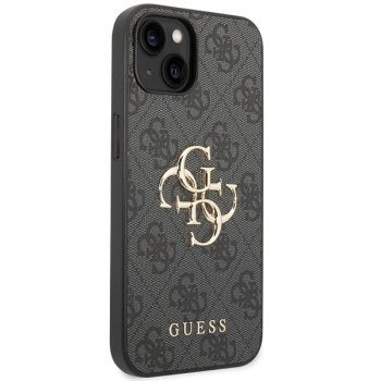 Etui Guess 4G Big Metal Logo na iPhone 15 Plus - szare