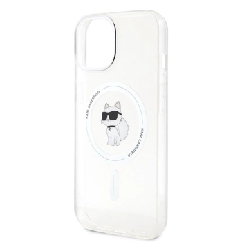 Etui Karl Lagerfeld IML Choupette MagSafe na iPhone 15 - przezroczyste