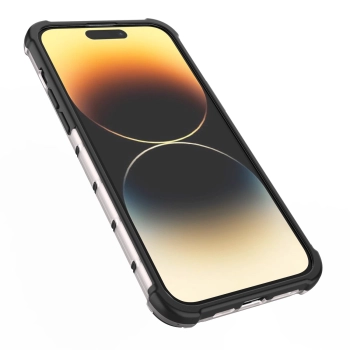 Honeycomb etui iPhone 14 Pro pancerny hybrydowy pokrowiec niebieskie