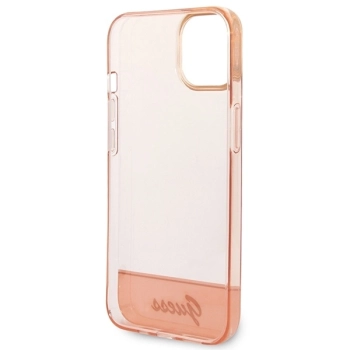 Etui Guess Translucent na iPhone 14 Plus - różowe