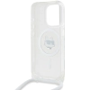 Etui Karl Lagerfeld IML Choupette Head & Cord MagSafe na iPhone 15 Pro - przezroczyste