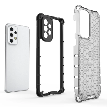Honeycomb etui pancerny pokrowiec z żelową ramką Samsung Galaxy A33 5G przezroczysty