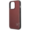 Etui Mercedes Leather Wave Patern na iPhone 14 Pro - czerwone