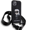 Etui Karl Lagerfeld Crossbody Silicone Ikonik do iPhone 15 - czarne