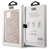 Etui Karl Lagerfeld Quilted K Pattern na iPhone 11 / Xr - różowe