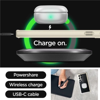 Etui Spigen Ultra Hybrid na Samsung Galaxy S24 Ultra - beżowe