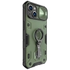 Nillkin CamShield Armor Pro Magnetic Case etui iPhone 14 magnetyczny pokrowiec MagSafe z osłoną na aparat ciemnozielone