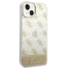 Etui Guess 4G Pattern Script na iPhone 14 Plus - złote