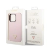 Etui Guess Silicone Triangle na iPhone 14 Pro Max - fioletowe