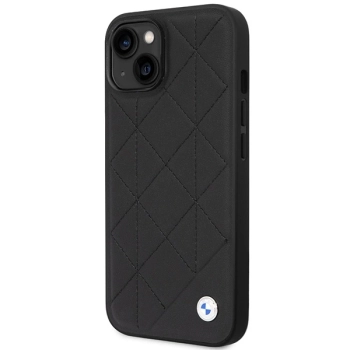 Etui BMW Leather Quilted na iPhone 14 - czarne