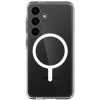 Etui Spigen Crystal Hybrid OneTap Ring z MagSafe na Samsung Galaxy S24 - przezroczysto-białe