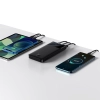 Baseus Bipow powerbank z wyświetlaczem 10000mAh 15W czarny (Overseas Edition) + kabel USB-A - Micro USB 0.25m czarny (PPBD050001)