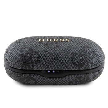 Słuchawki Bluetooth TWS Guess 4G Metal ze stacją dokującą ENC - czarne