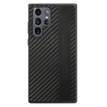 Etui AMG Carbon Stripe&Embossed na Samsung Galaxy S22 Ultra - czarne