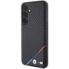Etui BMW Carbon Tricolor Line MagSafe na Samsung Galaxy S24 - czarne