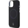 Etui Mercedes Silicone Bicolor MagSafe na iPhone 15 - czarne