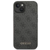 Etui Guess 4G Metal Gold Logo na iPhone 14 - szare