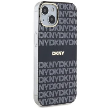 Etui DKNY IML Mono & Stripe MagSafe na iPhone 15 Plus / 14 Plus - czarne