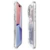 Etui Spigen Ultra Hybrid Mag z MagSafe na iPhone 15 Pro Max - białe (wzór Zero One)