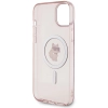 Etui Karl Lagerfeld IML Choupette MagSafe na iPhone 15 Plus - różowe