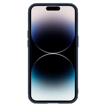 Nillkin Textured S Case etui iPhone 14 Pro pancerny pokrowiec z osłoną na aparat niebieski