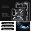Etui Spigen Ultra Hybrid na Nothing Phone 2 - ciemnoszare (wzór Zero One)