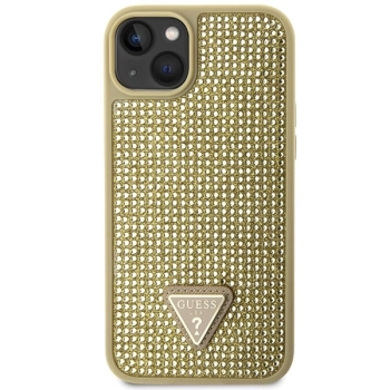 Etui Guess Rhinestone Triangle na iPhone 14 Plus - złote