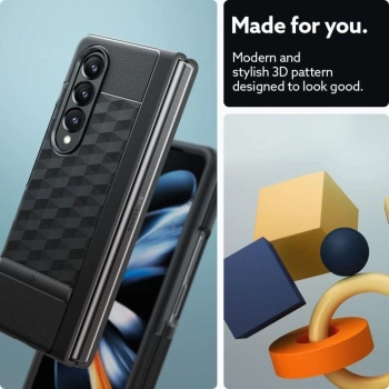 Etui Caseology Parallax na Samsung Galaxy Z Fold 5 - czarny mat