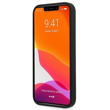 Etui Guess Silicone 4G Logo na iPhone 13 - czarne