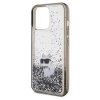 Etui Karl Lagerfeld Liquid Glitter Choupette na iPhone 13 Pro / 13 - przezroczyste