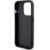 Etui Guess Grip Stand 4G Triangle Strass na iPhone 15 Pro - czarne