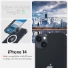 Etui Spigen Ultra Hybrid Mag z MagSafe na iPhone 14 - przezroczysto-białe
