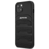 Etui AMG Leather Debossed Lines na iPhone 14 Plus - czarne
