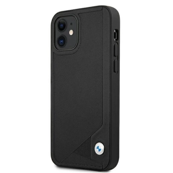 Etui BMW Leather Deboss na iPhone 12 mini - czarne
