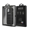 Etui AMG Leather Debossed Lines na iPhone 13 mini - czarne