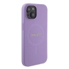 Etui Guess Saffiano MagSafe do iPhone 15 - fioletowe