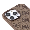 Etui Guess 4G Metal Gold Logo na iPhone 14 Pro Max - brązowe