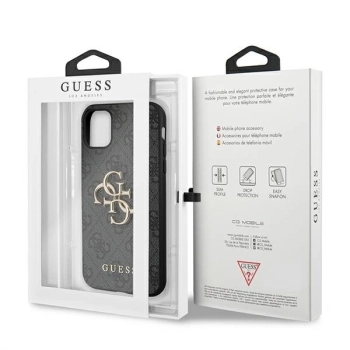 Etui Guess 4G Big Metal Logo na iPhone 11 / Xr - szare