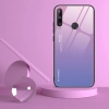 Gradient Glass etui pokrowiec nakładka ze szkła hartowanego Huawei P40 Lite E różowo-fioletowy