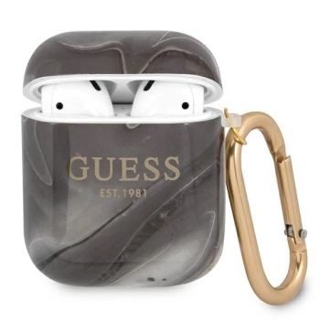 Etui Guess Marble Collection na AirPods 1/2 - szary
