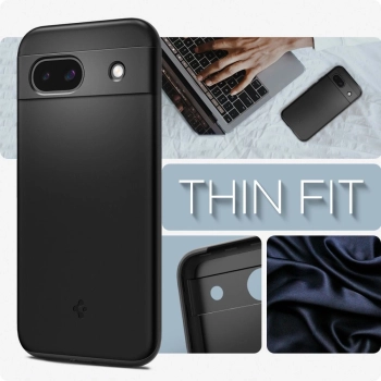 Etui Spigen Thin Fit na Google Pixel 8A - czarny mat