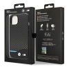Etui BMW Leather Carbon na iPhone 14 Plus - czarne