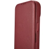 iCarer CE Premium Leather Folio Case skórzane etui iPhone 14 Plus z klapką magnetyczne MagSafe czerwony (WMI14220715-RD)