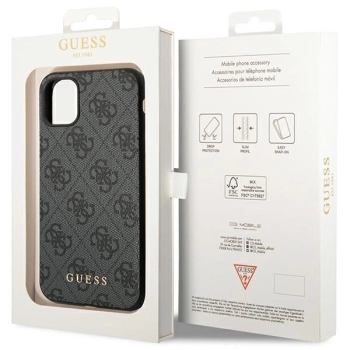Etui Guess 4G Collection na iPhone 11 / Xr - szare