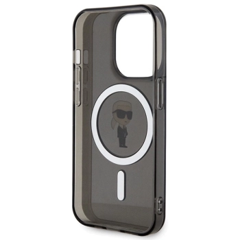 Etui Karl Lagerfeld IML Ikonik MagSafe do iPhone 15 Pro Max - czarne
