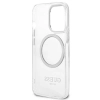 Etui Guess Metal Outline MagSafe na iPhone 13 Pro Max - srebrne